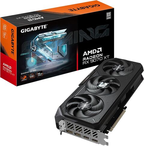 GIGABYTE Radeon RX 9070 XT Gaming OC 16G Graphics Card, PCIe 5.0, 16GB GDDR6, GV-R9070XTGAMING OC-16GD Video Card in Saudi Arabia