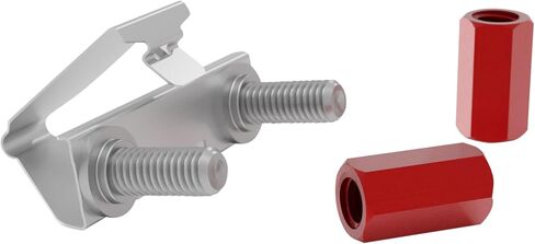 PATCHBOX/dev/Mount - Toolless Installation Cage Nut Alternative Device Mount Screws for Patch Panels, Computer Cabinets, Servers, and Network Racks - for 19" Rails, Supports 15kg - 50-Pack in Saudi Arabia