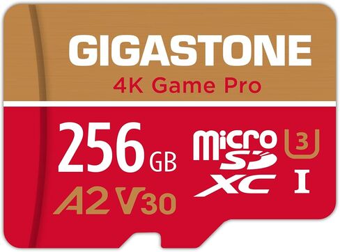 【5-Years Data Recovery】 GIGASTONE 128GB Micro SD Card, 4K Video Recording for GoPro, Action Camera, DJI, Drone, Nintendo-Switch, R/W up to 100/50 MB/s MicroSDXC Memory Card UHS-I U3 A2 V30 C10 in Kuwait