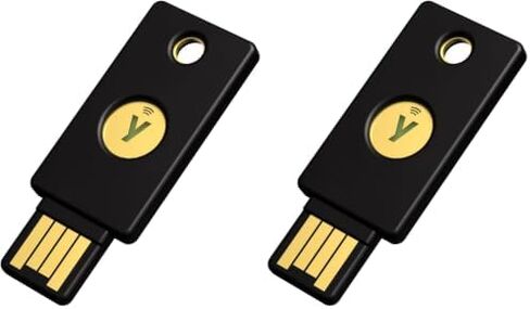 Yubico - Security Key C NFC - Basic Compatibility - Multi-Factor authentication (MFA) Security Key and passkey, Connect via USB-C or NFC, FIDO Certified in Kuwait