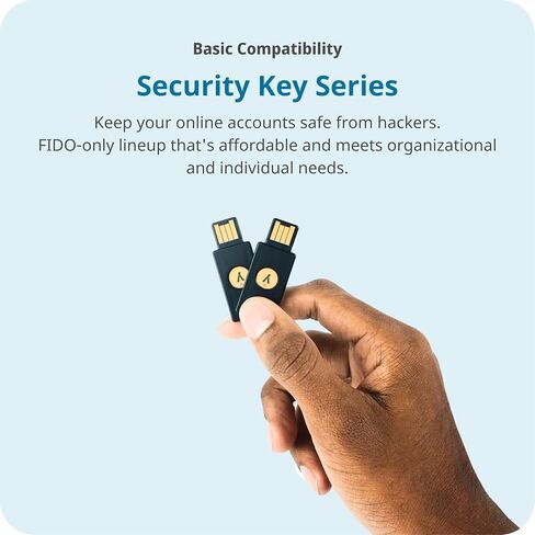 Yubico - Security Key C NFC - Basic Compatibility - Multi-Factor authentication (MFA) Security Key and passkey, Connect via USB-C or NFC, FIDO Certified in Kuwait