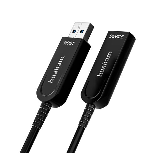 USB 3.2 Extension Cable 50ft, Fiber Optic 10Gbps USB Cable Male to Female, Compatible with Business Solution,Security Surveillance,VR/AR,Video Conference,3D Scanning,Machine Vision in Saudi Arabia