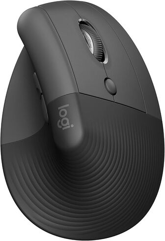 Logitech Wave Keys & Lift Vertical Mouse Ergonomic Wireless Combo, Graphite | Wave-shaped ergonomic keyboard with cushioned palm rest, vertical mouse, connect up to 3 devices, for Multi-OS, Windows / Mac in Kuwait