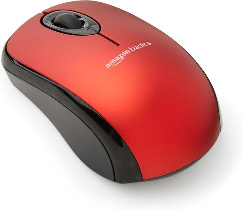 Amazon Basics 2.4 GHz Wireless Optical Computer Mouse with USB Nano Receiver, Portable, No Wires, Smooth Tracking, Multi-Device Compatibility, Black in Kuwait
