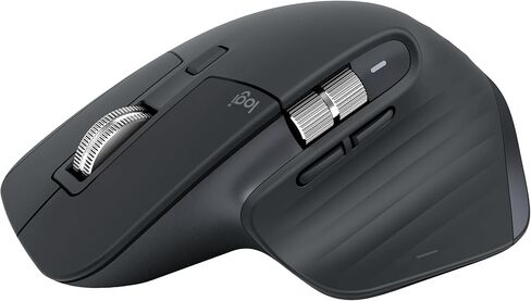 Logitech MX Master 3S Bluetooth Wireless Mouse No Receiver - Graphite | MagSpeed Scrolling, 8K DPI tracking, Quiet clicks, Programmable buttons, Bluetooth, Windows PC, Mac, Linux, Chrome in Kuwait