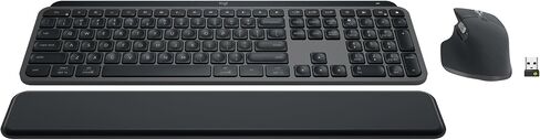 لوحة مفاتيح وماوس لاسلكية من لوجيتك MX Keys S Combo Performance - جرافيت | جهاز استقبال بلوتوث أو Logi Bolt USB متضمن، يتصل بما يصل إلى 3 أجهزة، مفاتيح ذكية بإضاءة خلفية، 8K DPI، تمرير سريع in Kuwait