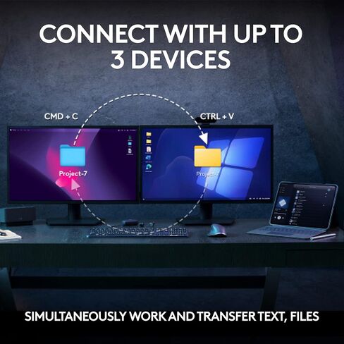 لوحة مفاتيح وماوس لاسلكية من لوجيتك MX Keys S Combo Performance - جرافيت | جهاز استقبال بلوتوث أو Logi Bolt USB متضمن، يتصل بما يصل إلى 3 أجهزة، مفاتيح ذكية بإضاءة خلفية، 8K DPI، تمرير سريع in Kuwait