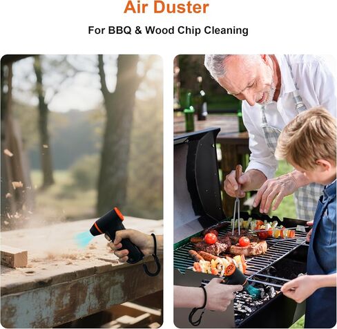 Compressed Air Duster,150000RPM Super Power air Blower,3-Speed Adjustable | rechargeable air duster with High speed brushless motor, 3-speed/multiple nozzles,for cleaning car, keyboard, computer, home. in Kuwait