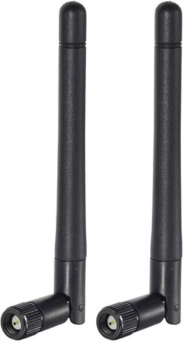 Bingfu Dual Band WiFi 2.4GHz 5GHz 5.8GHz 3dBi MIMO RP-SMA Male Bluetooth Antenna (2-Pack) for PC Computer WiFi Router Wireless Network Card USB Adapter Security IP Camera Video Surveillance Monitor in Kuwait