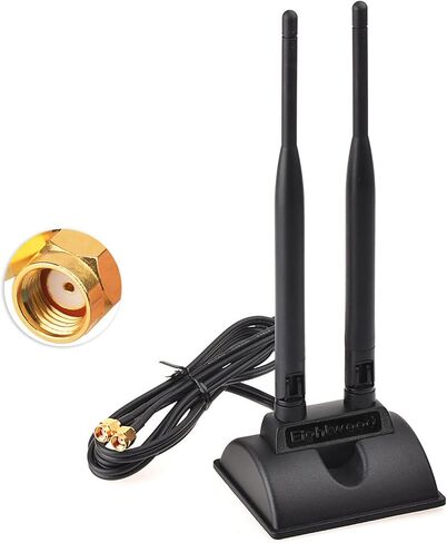 Eightwood WiFi 7 Antenna Tri-Band 6GHz 5GHz 2.4GHz RP-SMA Antenna in Saudi Arabia