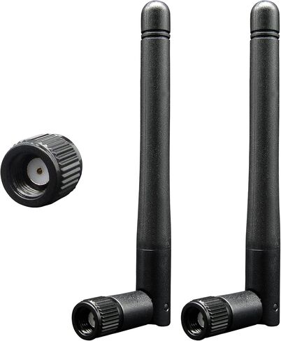 WiFi Antenna PC Bluetooth Antenna, WiFi 6 Dual Band 2.4Ghz 5Ghz 5.8Ghz 3dBi with RP-SMA Male (with No Pin) for Gaming Motherboard, RV Camera, Mini PCIE M.2 Wireless Card, Router -2 Pack in Saudi Arabia