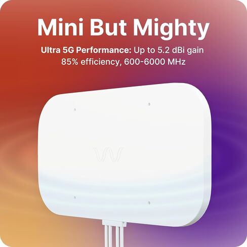 QuadMini: 4x4 MIMO External Antenna | Omnidirectional Antenna for 4G/5G Routers & Gateways | for T-Mobile Home Internet, Verizon, AT&T | Complete Kit w/ 10' Cable & Window Entry in Saudi Arabia