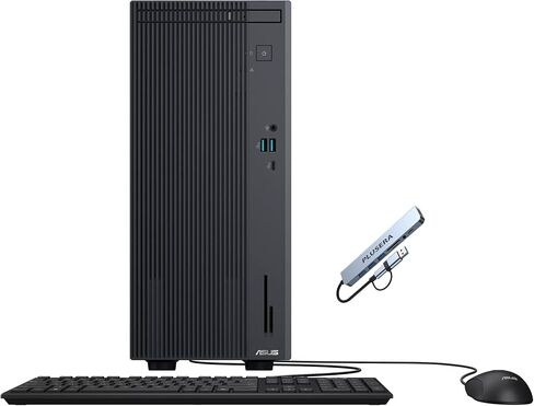 ASUS V500 Mini Tower 15L Desktop, 10-Core Intel Core i7-13620H Processor, 16GB RAM 512GB SSD, Windows 11 Home, Wired Keyboard & Mouse with PLUSERA 8-in-1 Hub, Gray in Saudi Arabia
