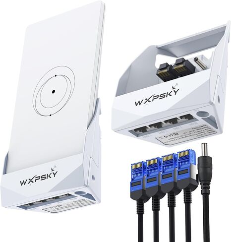 Starlink Router Mini Ethernet Adapter & Mount, Gigabit Docking Station with 3 LAN Ports, Wall-Mount & Adhesive Network Expansion for Home, RV & Office, Compact Plug & Play Internet Splitter in Saudi Arabia