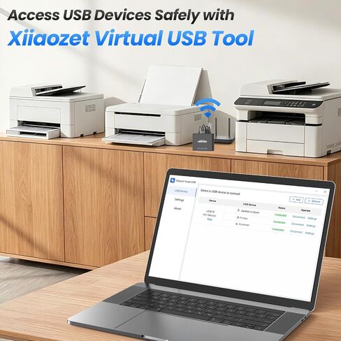 LK301E Gigabit USB3.0 Device Server, 3-Port USB Hub | 3-Port USB over IP for LAN, Compatible with Printers, Scanners & Dongles (Updated version) in Saudi Arabia