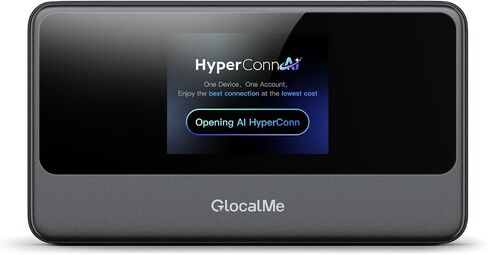 GlocalMe Numen Air 5G Mobile Hotspot, Portable WiFi Hotspot for Travel in 200+ Countries, Ultra High Speed Pocket Hotspot Device with Speed Up to 2.5Gbps, No SIM Card Required, 16 Connected Devices in Kuwait