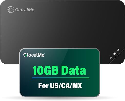 GlocalMe U3 4G Portable WiFi Hotspot for Travel in 200+ Countries | Mobile Hotspot Device, No SIM Card Needed, 10 Connected Devices, Global 1GB Data 90 Days, Connect to the Best Intrenet in Saudi Arabia