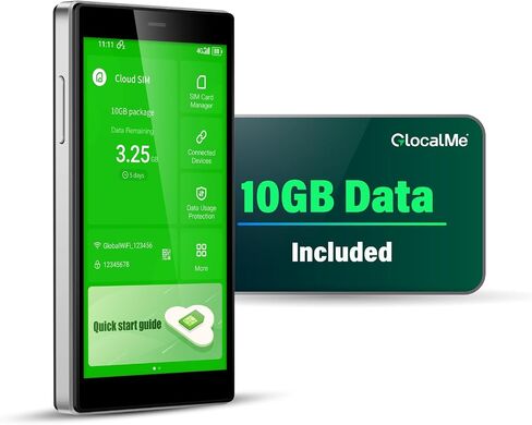 GlocalMe G4 Pro 4G Mobile Hotspot Device with 30GB US/CA/MX Data 60 Days in Kuwait