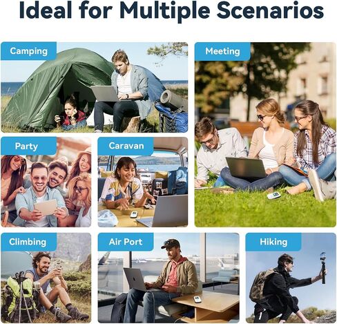 4G Mobile Hotspot WiFi, Portable Mobile WiFi, with 1GB Global Data | No SIM Required, No Contract, 10 Connected Devices, Multiple Carriers, 4G LTE MiFi for Travel, Pocket WiFi for 80+ Countries in Saudi Arabia