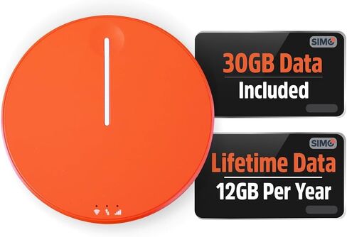 SIMO Solis Edge, 5G WiFi Hotspot with 1GB/Monthly + 30GB Global Data | Home, Enterprise and Travel WiFi - 140+ Countries Coverage, Auto-Switching 300+ Carriers, No SIM Required, No Contract Needed in Saudi Arabia