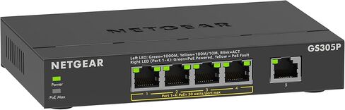 NETGEAR 5-Port PoE Gigabit Ethernet Unmanaged Essentials Switch (GS305P) in Kuwait