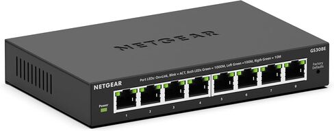 NETGEAR 5-Port Gigabit Ethernet Easy Smart Managed Network Switch (GS305E) | Essentials Model, Desktop or Wall Mount, Home Network Hub, Office Ethernet Splitter, Silent Operation in Saudi Arabia