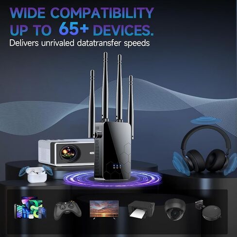 2026 Wireless Routers Amplifier for Home, WiFi Extender w/Ethernet Port, WiFi Extender Internet Booster, Whole Home WiFi Coverage Internet Repeater, in Saudi Arabia