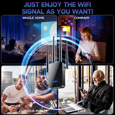 2026 Wireless Routers Amplifier for Home, WiFi Extender w/Ethernet Port, WiFi Extender Internet Booster, Whole Home WiFi Coverage Internet Repeater, in Saudi Arabia