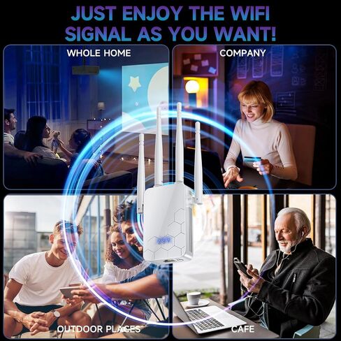 2026 Internet Repeater, WiFi Signal Booster for Home, WiFi Amplifier with Ethernet Port, Compatible with Most Devices in Saudi Arabia