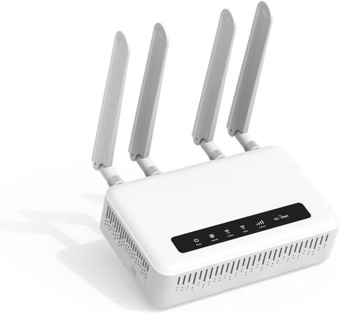 GL.iNet GL-X2000 Spitz Plus 4G LTE CAT 12 Wi-Fi 6 Dual-SIM Router, NA Only | 4G CAT 12, Wi-Fi 6, Detachable Antennas, Dual-SIM, T-Mobile & AT&T IoT Certified, OpenWrt VPN, Home, RV, Road Trips, Offices in Kuwait