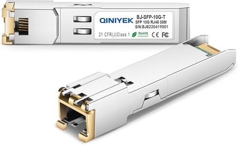 4-Pack 10G SFP+ to RJ45 Module, 10Gbase-T Transceiver Compatible with Cisco, Ubiquiti, TP-Link, Meraki, Netgear and Open switches, CAT6a/7, 30m/98.4ft Transmission in Saudi Arabia