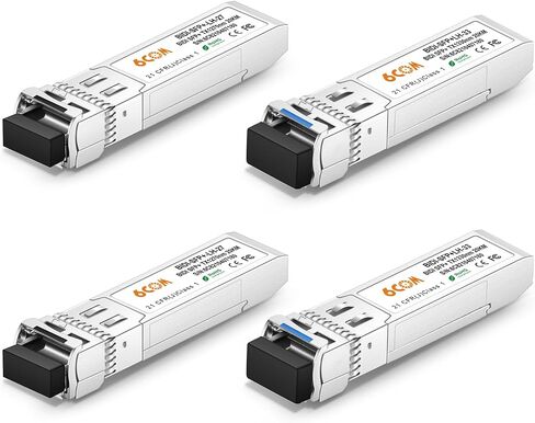 2Pack 10Gb SFP+ to RJ45 Ethernet Transceiver, 10Gbase-T Copper SFP Module | Compatible Cisco SFP-10G-T-S, Ubiquiti uacc-cm-rj45-mg, Netgear, Mikrotik s+rj10, TP-Link, CAT.6a/7, 30m/98.4ft in Kuwait