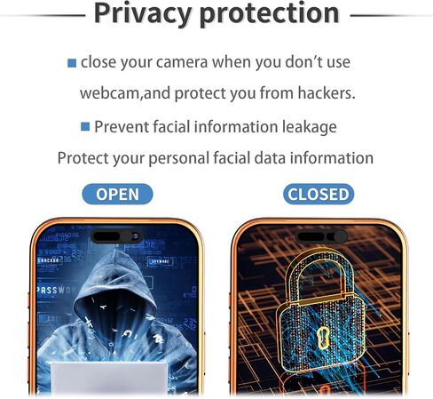 3 قطع من غطاء حماية الخصوصية للكاميرا الأمامية رفيع للغاية لهاتف iPhone in Kuwait