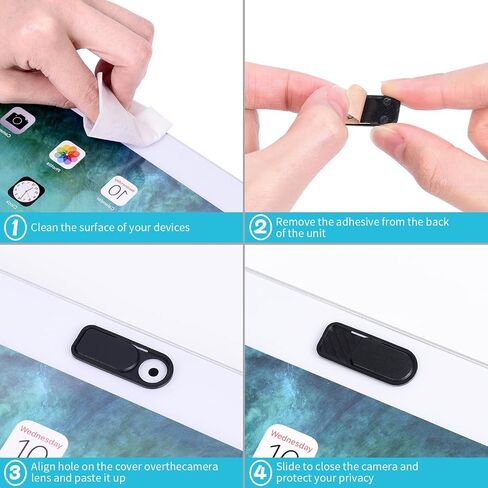 Webcam Cover Slide, Thin Camera Cover for Tesla Model Y/3, Car Cabin Camera Cover Slide for MacBook, iMac, Laptop, PC, iPad, Smartphone, iPhone 6/7/8 Plus, Laptop Camera Cover Protect Visual Privacy in Saudi Arabia