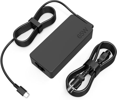65W USB C Laptop Charger Compatible with Lenovo ThinkPad X1 X13 T14 T15 E14 E15 T480s T490 E480 Yoga 7i 9i Thinkbook 13s 14 15 16 Plus G4 65W 45W Computer Charger USB Type C AC Power Adapter in Saudi Arabia