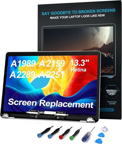 استبدال شاشة A2337 A2337 LCD لـ 13 بوصة MacBook M1 air 2020 Year 2560x1600 مجموعة كاملة لشاشة LCD بديلة لـ EMC 3598 MGN63 رمادي فضائي in Kuwait