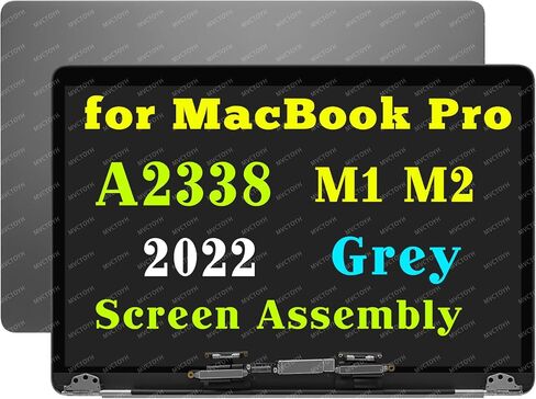 بديل لجهاز MacBook Pro M1 M2 A2338 LCD مجموعة شاشة فضية | إي إم سي 3578 إي إم سي 8162 661-17549 661-20501 MYDA2LL/A MYDC2LL/A MNEH3LL/A MNEJ3LL/A MNEL3LL/A in Kuwait