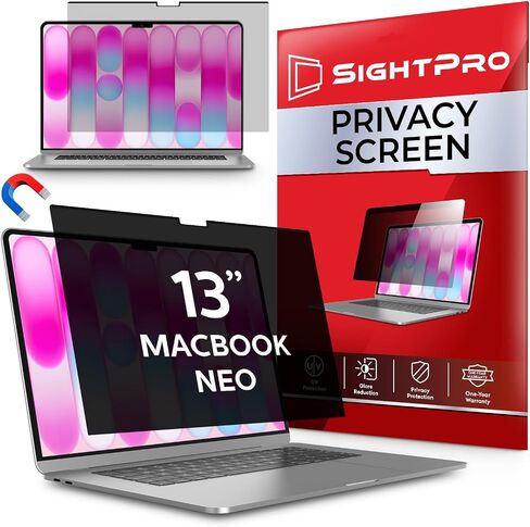 Magnetic Privacy Screen for MacBook Neo 13 Inch (2026, A18 Pro) Patented Removable Laptop Privacy Filter Shield and Protector in Saudi Arabia