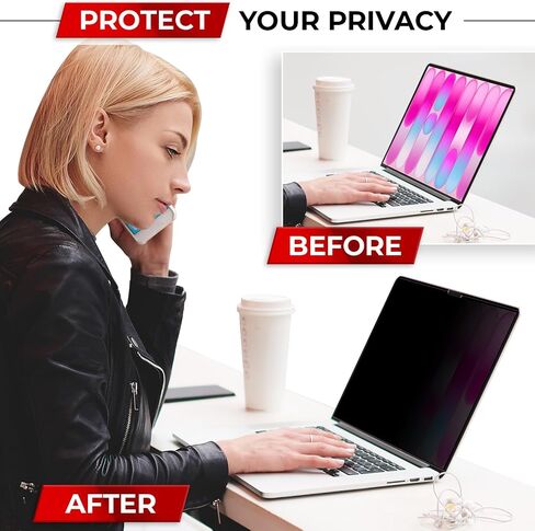 Magnetic Privacy Screen for MacBook Neo 13 Inch (2026, A18 Pro) Patented Removable Laptop Privacy Filter Shield and Protector in Saudi Arabia