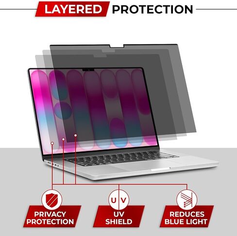 Magnetic Privacy Screen for MacBook Neo 13 Inch (2026, A18 Pro) Patented Removable Laptop Privacy Filter Shield and Protector in Saudi Arabia