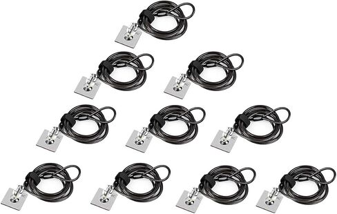 Laptop Cable Lock, Hardware Security Cable Lock with Keys, Anti Theft Combination Lock Compatible with Laptop Monitor Tablet Surface Projector and Other Electronic Devices (1 Pack) in Saudi Arabia