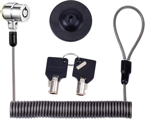Laptop Cable Lock Hardware Security Cable Lock, Anti Theft Retractable Lock for Tablet Laptop All Other Notebooks and Tablets 2 Keys in Saudi Arabia