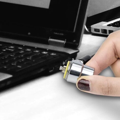 Laptop Cable Lock Hardware Security Cable Lock, Anti Theft Retractable Lock for Tablet Laptop All Other Notebooks and Tablets 2 Keys in Saudi Arabia