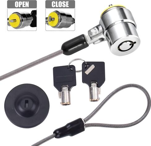 Laptop Cable Lock Hardware Security Cable Lock, Anti Theft Retractable Lock for Tablet Laptop All Other Notebooks and Tablets 2 Keys in Saudi Arabia