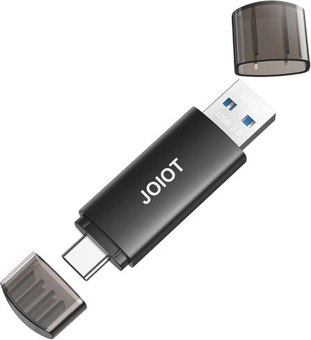 64GB USB C Flash Drive Dual USB 3.0 Flash Drive Type C + USB A Portable Type-C Flash Drive 2-in-1 USB-C Thumb Drive for Smartphone Tablet Computer Mac iPhone 16/17 Black in Saudi Arabia