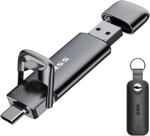 SSK 1TB USB C Flash Thumb Drive up to 550MB/s Dual USB C+A Memory Stick in Kuwait