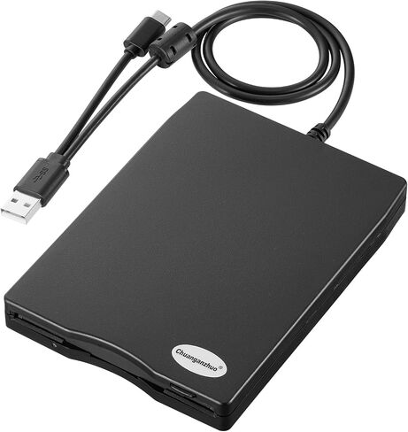 Floppy Disk Reader 3.5 inch USB Floppy Disk Drive External 3 1/2 Floppy disc Reader Portable Floppy Diskette Drive USB C for PC Laptop Notebook Computer with Windows 11/10(Frosted Texture, 3.5 Inch) in Saudi Arabia