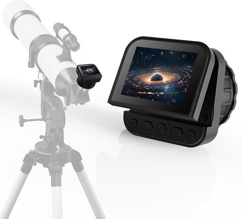 Wireless Telescope Camera 4K, 1.25’’ 2’’ Universal Eyepiece Camera with IR Filter & X16 Zoom & 2.8" Screen, Gift for Astrophotography Enthusiast in Saudi Arabia