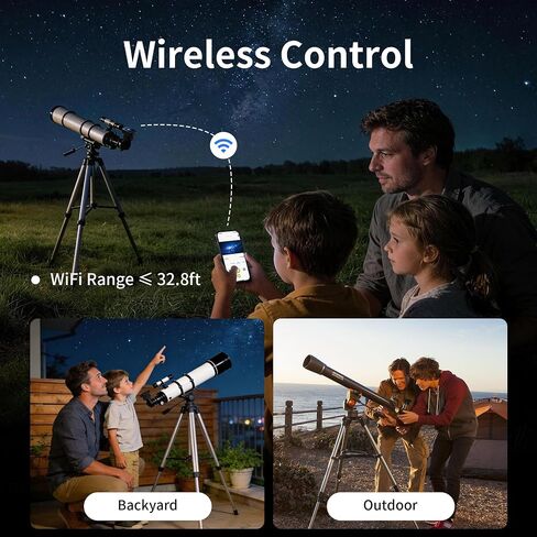 Wireless Telescope Camera 4K, 1.25’’ 2’’ Universal Eyepiece Camera with IR Filter & X16 Zoom & 2.8" Screen, Gift for Astrophotography Enthusiast in Saudi Arabia