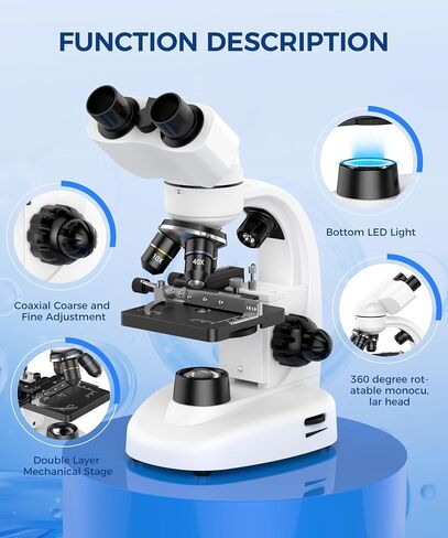 PalliPartners Compound Binocular Microscope for Adults, Professionals&Kids in Saudi Arabia